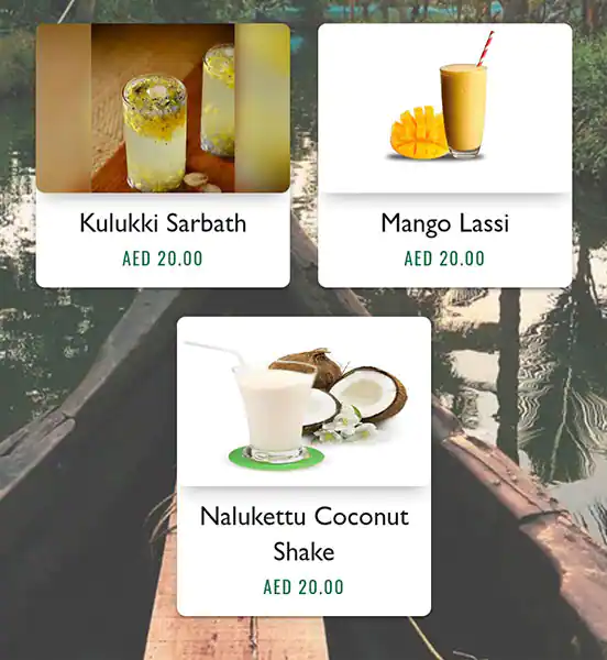 Nalukettu Menu, Menu for Nalukettu, Al Markaziya, Abu Dhabi 