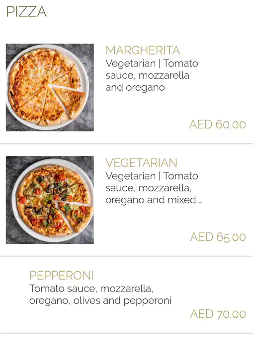 Ingredients Menu, Menu for Ingredients, Eastern Mangroves, Abu Dhabi 