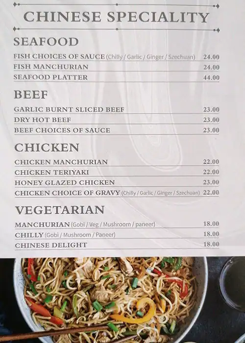 Ruchi Menu, Menu for Ruchi, Al Markaziya, Abu Dhabi 