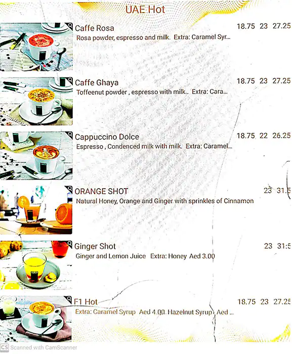 Il Caffe Di Roma Menu, Menu for Il Caffe Di Roma, Al Khalidiya, Abu Dhabi 