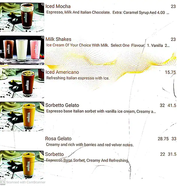 Il Caffe Di Roma Menu, Menu for Il Caffe Di Roma, Al Khalidiya, Abu Dhabi 