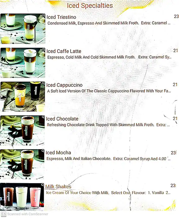 Il Caffe Di Roma Menu, Menu for Il Caffe Di Roma, Al Khalidiya, Abu Dhabi 