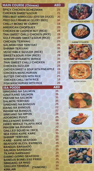 Jolly Bee Menu, Menu for Jolly Bee, Mussafah Shabiya, Abu Dhabi 