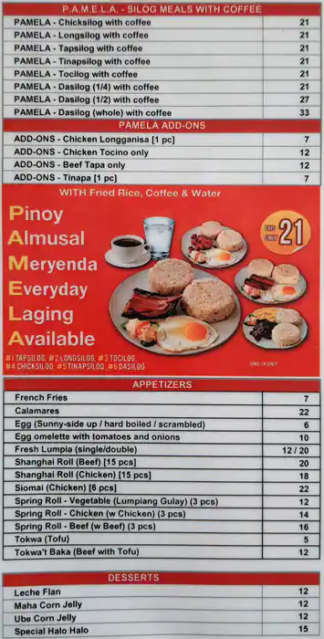 Sarap Ng Kusina Restaurant Menu 