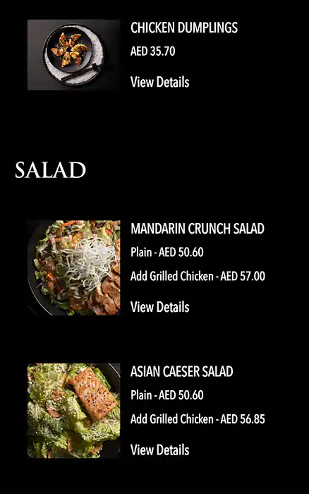 P.F. Chang's - بي.ف. تشانغز Menu 