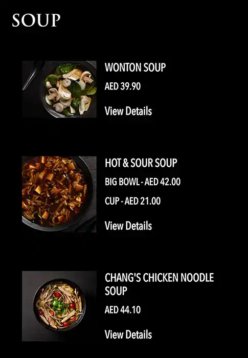 P.F. Chang's - بي.ف. تشانغز Menu 