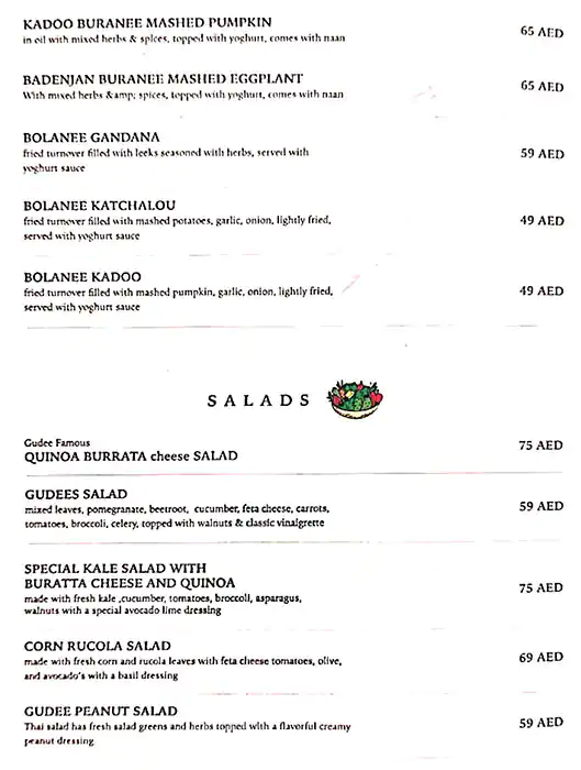 Gudee Pizza & Cafe Menu, Menu for Gudee Pizza & Cafe, Al Dhafrah, Abu Dhabi 