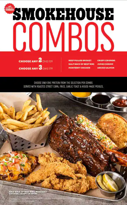 Chili's Menu, Menu for Chili's, Yas Island, Abu Dhabi 