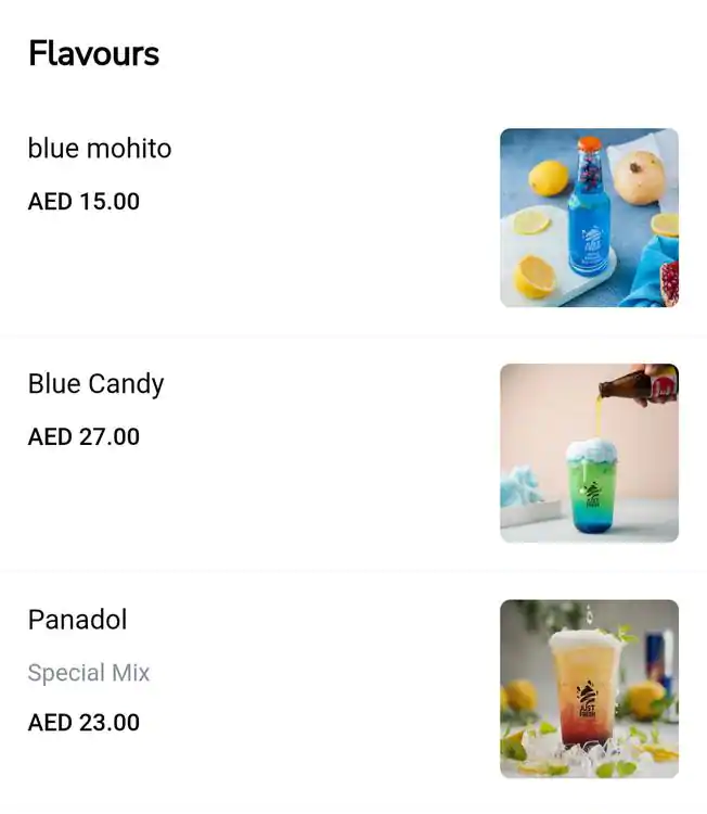 Just Fresh Juice Menu, Menu for Just Fresh Juice, Al Khalidiya, Abu Dhabi 