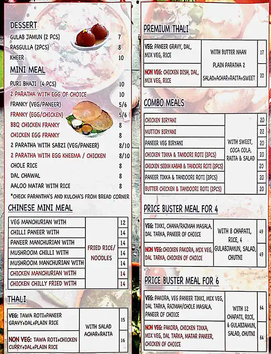 Masala Xpress Menu, Menu for Masala Xpress, Mussafah Shabiya, Abu Dhabi 