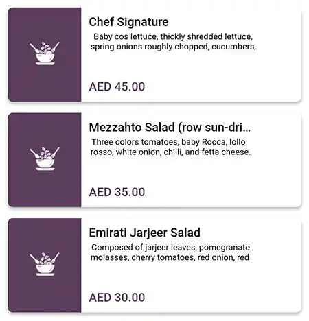 Mezzahto Menu, Menu for Mezzahto, Tourist Club Area (Al Zahiyah), Abu Dhabi 