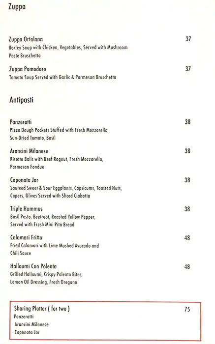 Al Gusto Menu, Menu for Al Gusto, Al Khubeirah, Abu Dhabi 