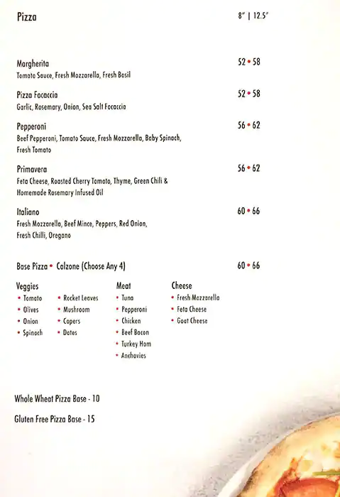 Al Gusto Menu, Menu for Al Gusto, Al Khubeirah, Abu Dhabi 