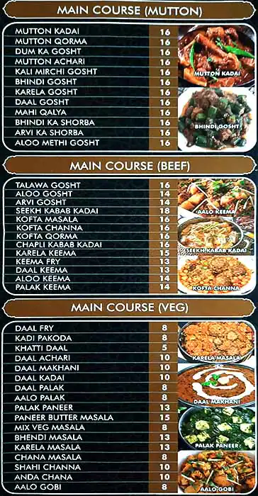 Pakwaan Foods Menu, Menu for Pakwaan Foods, Al Markaziya, Abu Dhabi 