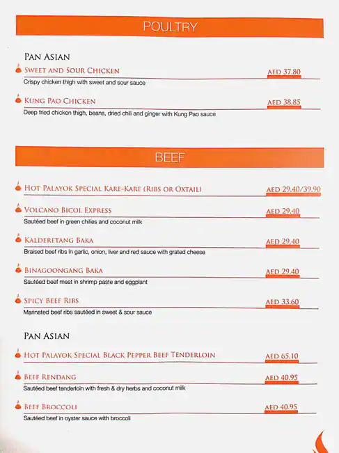 Hot Palayok Menu, Menu for Hot Palayok, Madinat Zayed, Abu Dhabi 