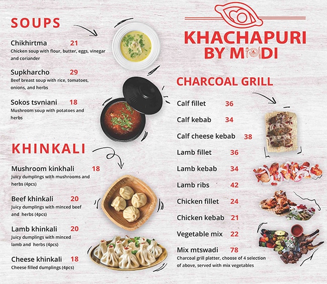 Khachapuri By Modi Restaurant Menu