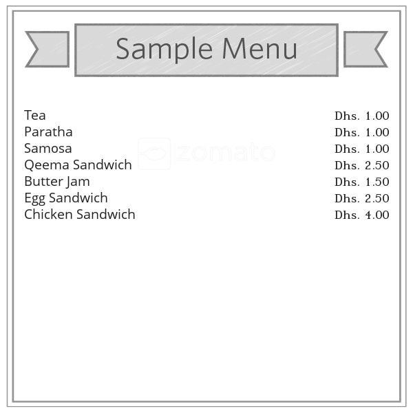 Modern Cafeteria Restaurant Menu