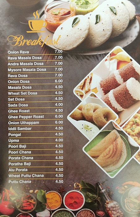 Modern Pure Veg  Restaurant Menu