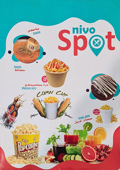 Nivo Spot Restaurant Menu