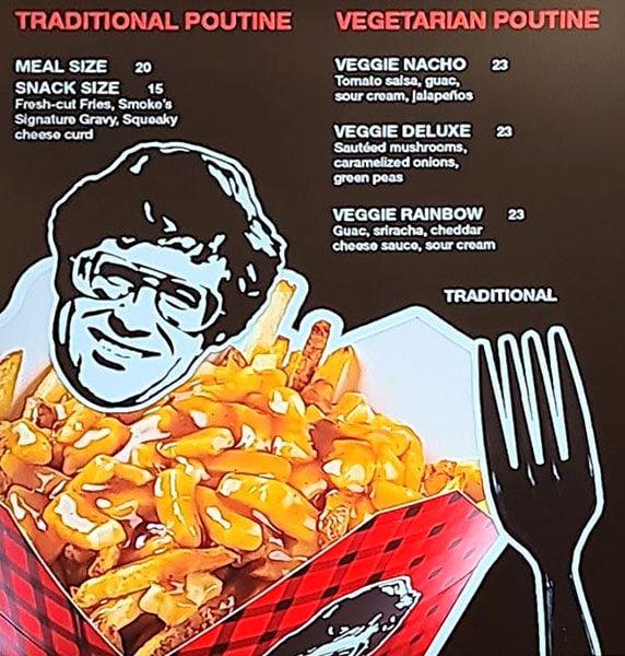 Smoke's Poutinerie Restaurant Menu